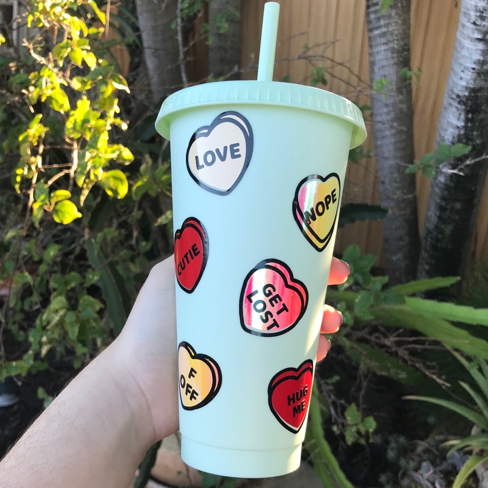 Hard candy 24oz plastic tumbler